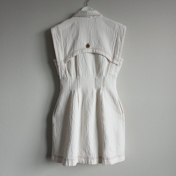 Acler Westcroft Dress In Ivory 4US - Picture 6 of 16